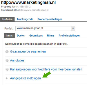 melding google analytics